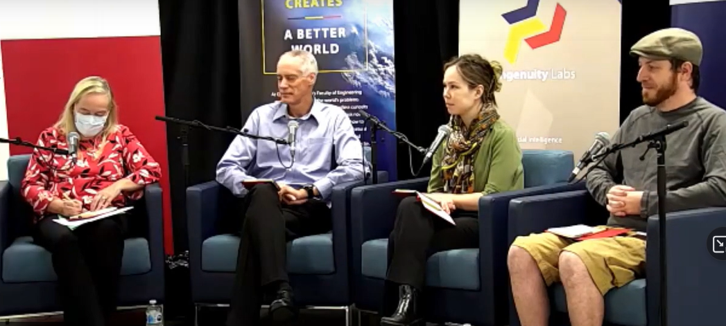 Prof. Tracy Trothen, Lane Desbrough, Prof. Audrey Sedal and Prof. Matthew Robertson